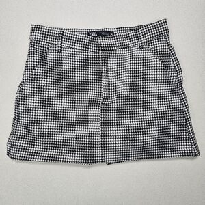 Zara Black and White Houndstooth Skort Size Small